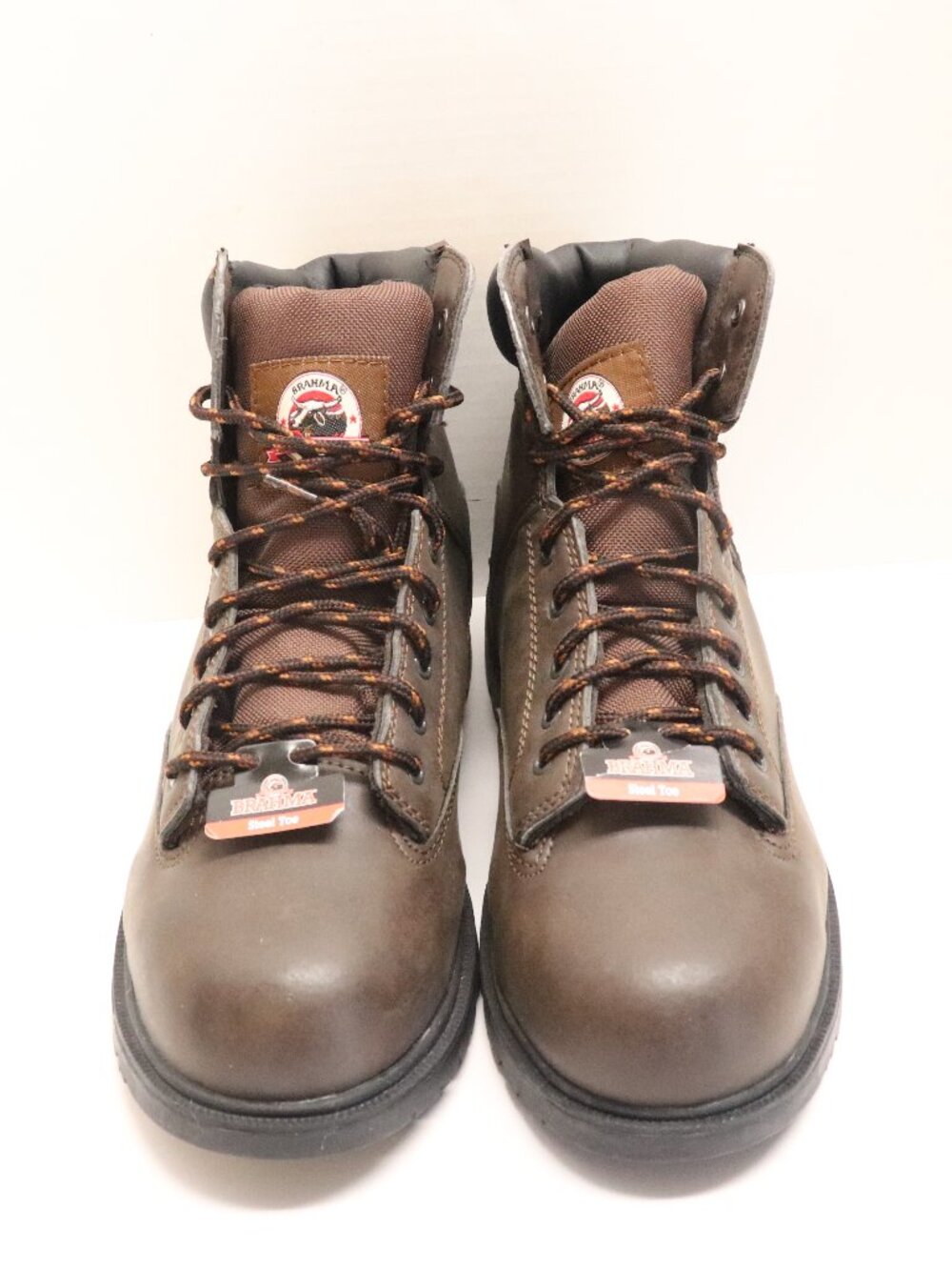 Brahma Men's Work Boots New Brown with Steel Toes Size 14